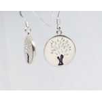 Boucles d'oreilles l'Olivier en argent